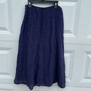 Brora Organic Skirt Navy Blue